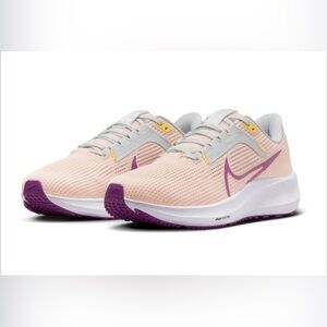 Nike Women's Pink and Purple Running Sneakers